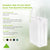 6x3x9 Extra Small White Paper Bags with Handles