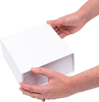 White Magnetic Boxes with Lids in Bulk