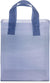 8x4x10 Small Frosted Navy Blue Plastic Bags with Handles
