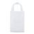 6x3x9 Extra Small Frosted White Plastic Bags with Handles