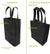 8x4x10 Small Black Sewn Reusable Fabric Bags