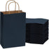 6x3x9 Extra Small Navy Blue Paper Bags with Handles