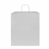 14x10x16.75 White Paper Bags with Handles