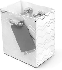 White & Silver Assorted Print Gift Bags