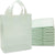 8x4x10 Small Frosted Mint Plastic Bags with Handles