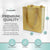 Reusable Gold Glitter Gift Bags