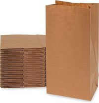 Prime Line Packaging 4LB 5x3.13x9.75 500 Pack Disposable Kraft Brown Paper Lunch Bags, Extra Small Paper Bags for Bakery, Snacks, Treats, Bulk Sacks