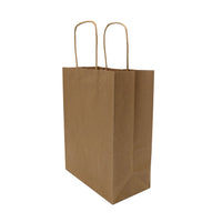 8x4x10 Small Brown Paper Bags with Handles