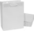 8x4x10 Small White Paper Bags with Ribbon Handles