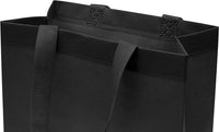 10x5x13 Medium Black Heat Sealed Reusable Fabric Bags