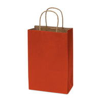 6x3x9 Extra Small Red Paper Bags with Handles