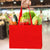 16x6x12 Large Red Heat Sealed Reusable Fabric Bags