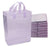 10x5x13 Medium Frosted Lilac Purple Plastic Bags with Handles