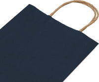 6x3x9 Extra Small Navy Blue Paper Bags with Handles