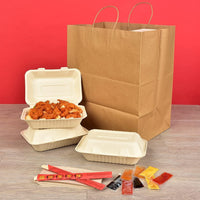 14x10x16.75 Brown Paper Bags with Handles