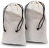 Beige Cotton Flannel Dust Bags for Shoes