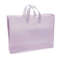 16x6x12 Large Frosted Lilac Purple Plastic Bags with Handles