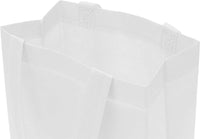 8x4x10 Small White Heat Sealed Reusable Fabric Bags