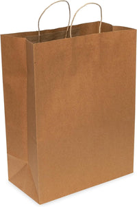 13x7x17 Brown Paper Bags with Handles