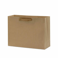 16x6x12 Large Brown Paper Bags with Ribbon Handles