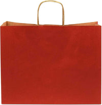 16x6x12 Large Red Paper Bags with Handles