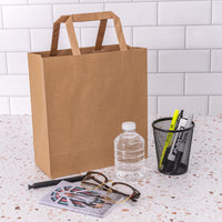 9x4x10 Small Flat Handle Paper Bags