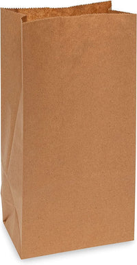 Prime Line Packaging 4LB 5x3.13x9.75 500 Pack Disposable Kraft Brown Paper Lunch Bags, Extra Small Paper Bags for Bakery, Snacks, Treats, Bulk Sacks