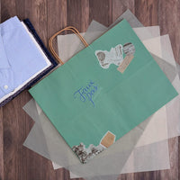 16x6x12 Large Green Paper Bags with Handles