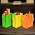 10x5x13 Medium Assorted Color Sewn Reusable Fabric Bags