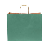 16x6x12 Large Green Paper Bags with Handles