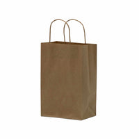 6x3x9 Extra Small Brown Paper Bags with Handles