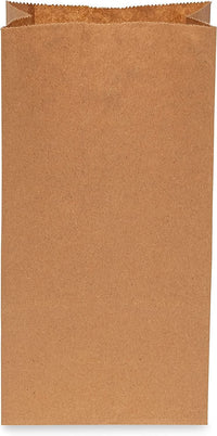 Prime Line Packaging 4LB 5x3.13x9.75 500 Pack Disposable Kraft Brown Paper Lunch Bags, Extra Small Paper Bags for Bakery, Snacks, Treats, Bulk Sacks