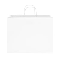 16x6x12 Large White Paper Bags with Handles