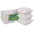 8x8 White Clamshell Containers