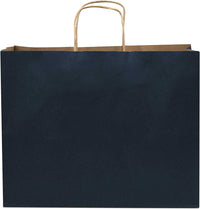 16x6x12 Navy Blue Paper Bags with Handles