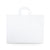 16x6x12 Large Frosted White Plastic Bags with Handles