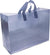 16x6x12 Large Frosted Navy Blue Plastic Bags with Handles