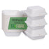 6x6 White Clamshell Containers