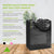 8x4x10 Small Frosted Black Plastic Bags with Handles