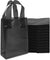 6x3x9 Extra Small Frosted Black Plastic Bags with Handles