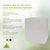 14x10x16.75 White Paper Bags with Handles