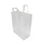 6x3x9 Extra Small Frosted White Plastic Bags with Handles