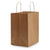 10x6.75x12 Brown Paper Takeout Bags with Handles