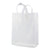 10x5x13 Medium Frosted White Plastic Bags with Handles