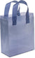 10x5x13 Medium Frosted Navy Blue Plastic Bags with Handles