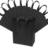 10x5x13 Medium Black Heat Sealed Reusable Fabric Bags