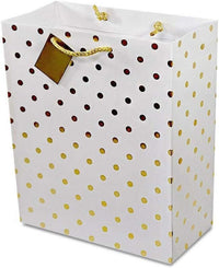 White & Gold Assorted Print Gift Bags