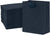 8x4x10 Small Navy Blue Paper Bags with Ribbon Handles