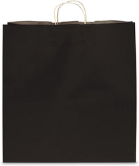 18x7x18.75 Extra Large Black Paper Bags with Handles