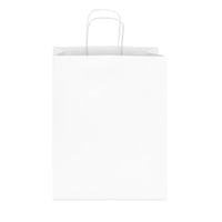 10x5x13 Medium White Paper Bags with Handles